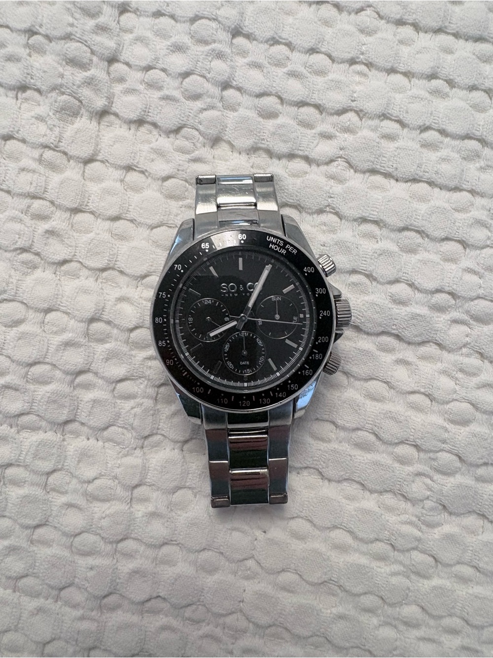 SO & CO New York chronograph-style quartz watch
